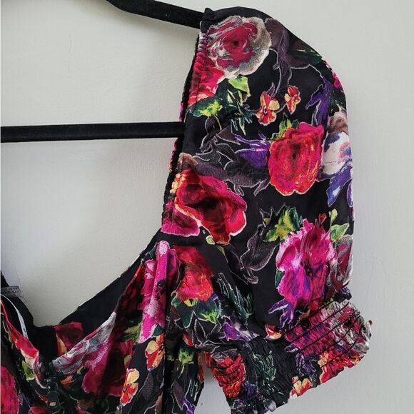 Alice + Olivia Mina puff sleeve mini dress size 4 - Picture 12 of 16